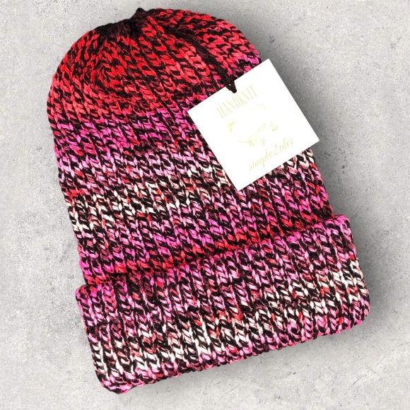 Strawberry Plum Knit Beanie main image 6
